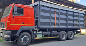 Самосвальный кузов на шасси МАЗ, КАМАЗ и иные марки, объем - 40 м/куб (боковая разгрузка)  